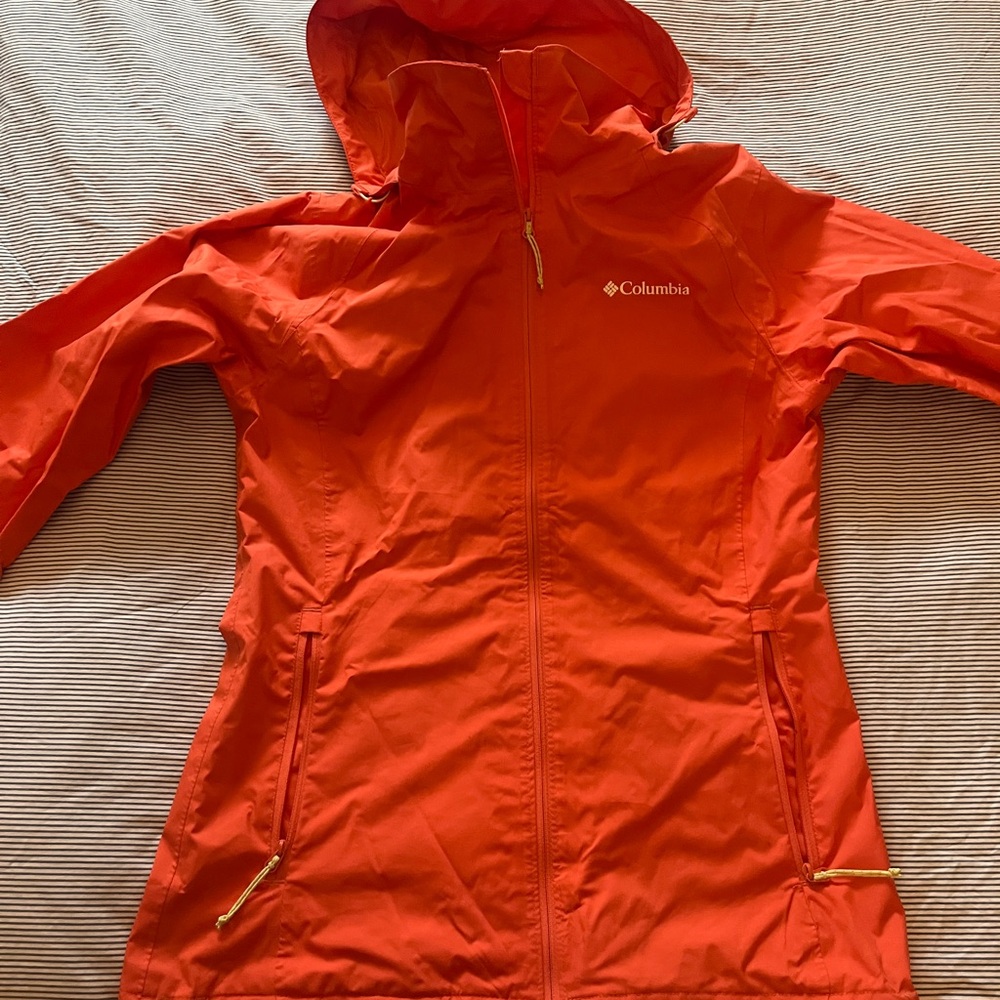 Columbia Women's Bright Orange Wind Waterproof Jacket